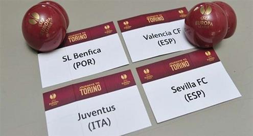 إشبيلية مع فالنسيا وبنفكيا مع يوفنتوس في نصف نهائي دوري أوروبا